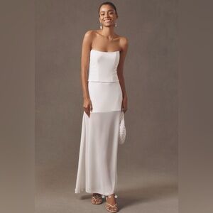 Anthropology Weddings Mare Strapless Corset &
Sheer Maxi Skirt Set XS SOLD OUT